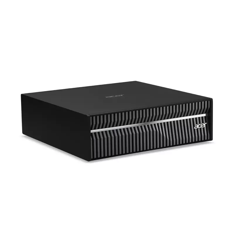 Estación de trabajo mini PC Acer Veriton VGN100 GB10, 128 GB LPDDR5x, 4 TB SSD, NVIDIA Blackwell, DGX OS, negro/gris