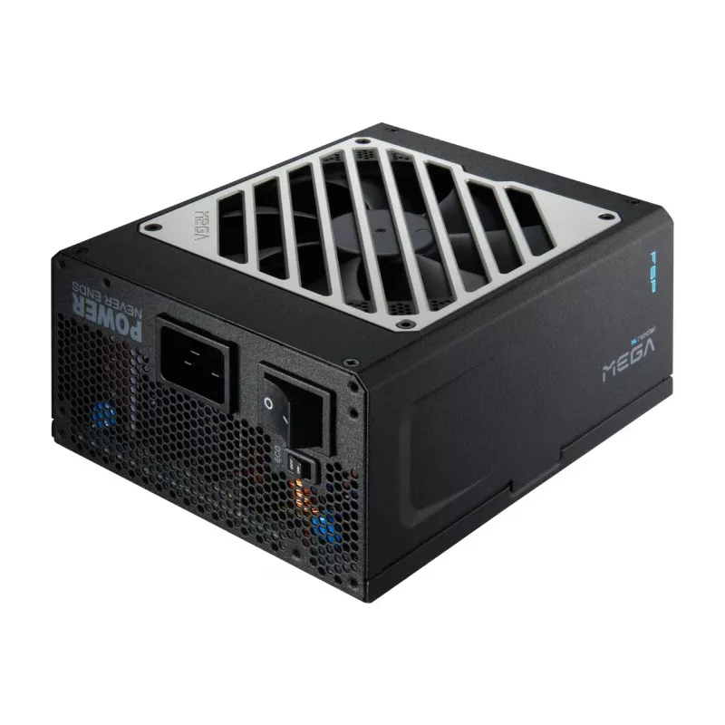 Fuente de alimentación FSP MEGA TI 1650W ATX ATX3.1 negra, 1650 W, 110 - 240 V, 50/60 Hz, 10 - 15 A, activa, 120 W
