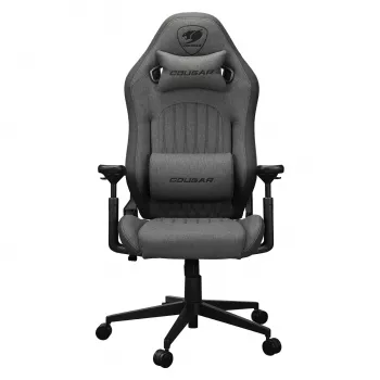 Silla gaming universal Cougar CGR-EPF-ROG — negro/gris, altura mín. 125 cm, asiento 710×670 mm, máx. 120 kg