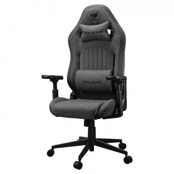 Silla gaming universal Cougar CGR-EPF-ROG — negro/gris, altura mín. 125 cm, asiento 710×670 mm, máx. 120 kg