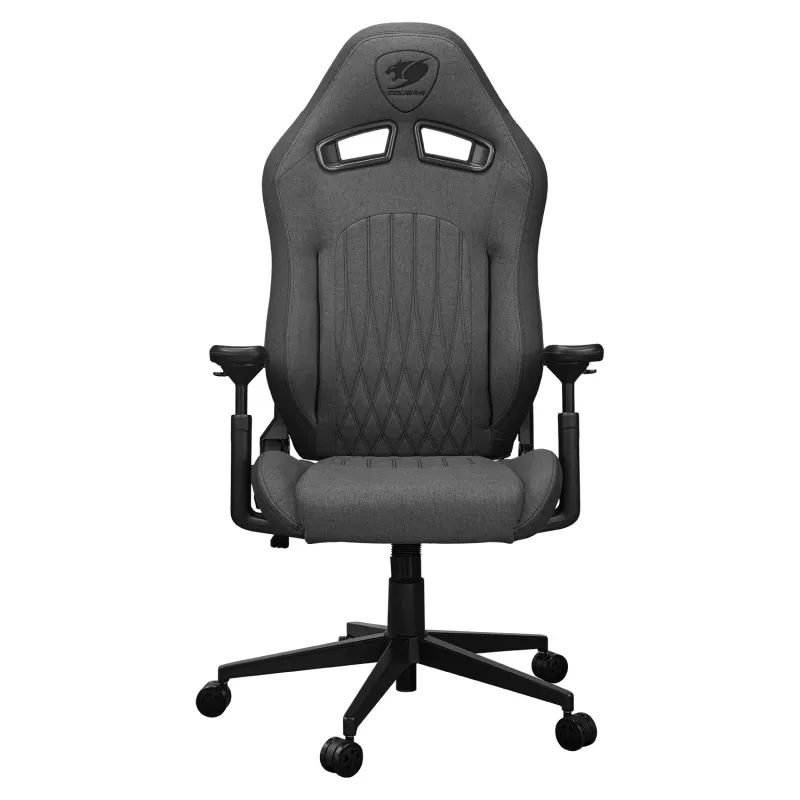 Silla gaming universal Cougar CGR-EPF-ROG — negro/gris, altura mín. 125 cm, asiento 710×670 mm, máx. 120 kg