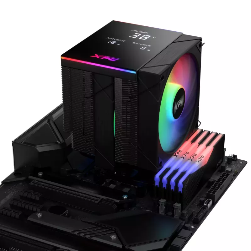 XPG MAESTRO PLUS 62DA disipador de CPU por aire, disipador de aire, 12 cm, negro