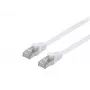 Equip Cat.6A U/FTP cable de parcheo plano, 0,5 m, blanco