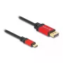 Cable DELOCK USB Type-C a DisplayPort 8K 30Hz HDR 2m rojo