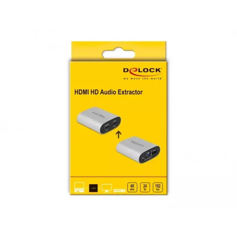 Extractor de audio HDMI HD DeLOCK 63332