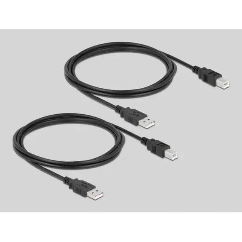 Conmutador de datos para ordenador DeLOCK 11493 negro USB Type-A Type-B 0,48 Gbit/s