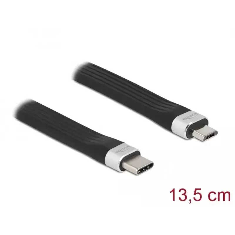 Cable plano FPC DeLOCK USB 2.0 Type-C a Micro-B 86793