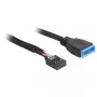 Cable USB interno DeLOCK 83777 0,6 m conector macho a conector hembra