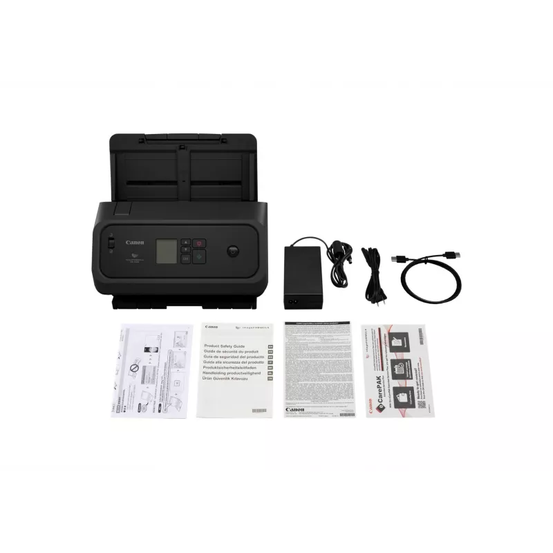 Escáner de documentos Canon imageFORMULA DR-C350 — ADF, dúplex, 100 IPM, hasta 1200 DPI, A4, USB, negro