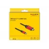 Cable DeLOCK USB Type-C a HDMI DP Alt Mode 8K 60Hz HDR 2m rojo