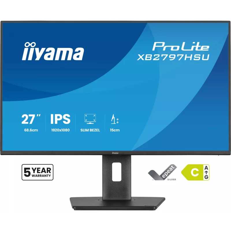 Monitor de ordenador iiyama ProLite XB2797HSU-B1 68,6 cm (27