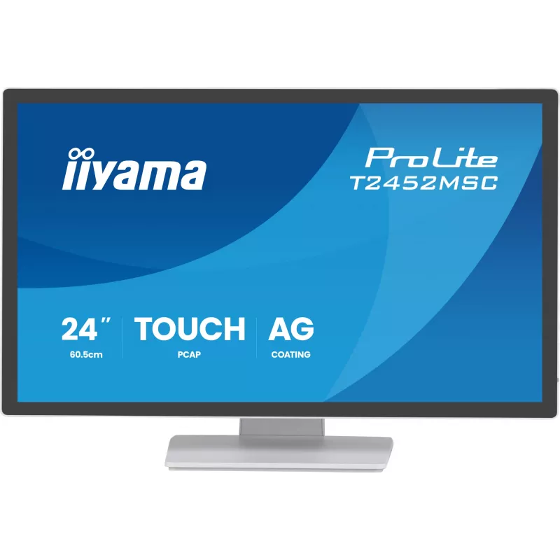 Monitor de ordenador iiyama ProLite T2452MSC-W1AG 60,5 cm (23,8 inch) 1920 x 1080 píxeles Full HD LED táctil blanco