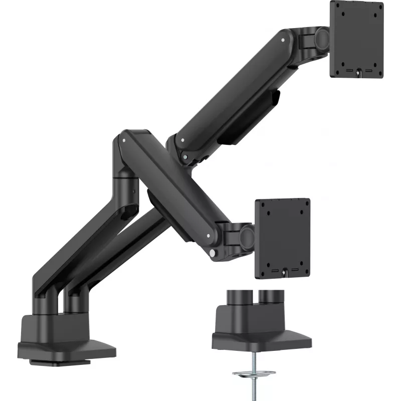 Soporte de mesa para monitor IIYAMA DS4002C-B1 para pantallas de 61–81,3 cm (24–32 inch), VESA 75×75–100×100, pinza/pasacables de mesa, negro