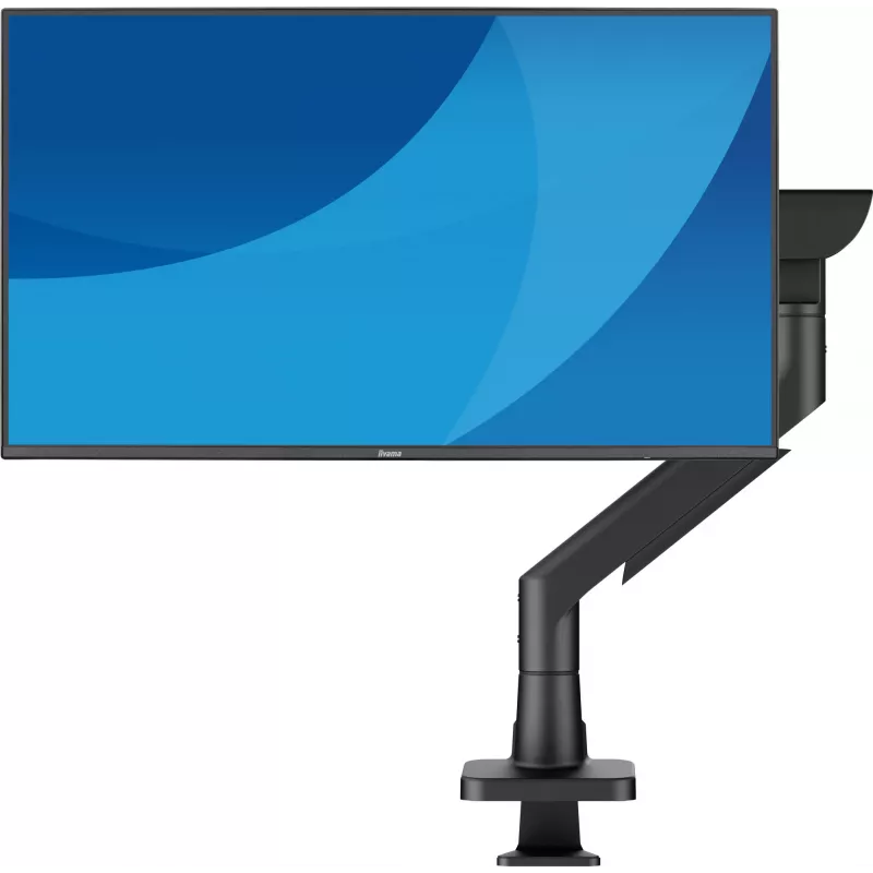 Soporte de mesa para monitor IIYAMA DS6001C-B1 para pantallas de 49 inch (124,5 cm), pinza/pasacables de mesa, VESA 75x75–100x100, regulable en altura, inclinable -60–50°, negro