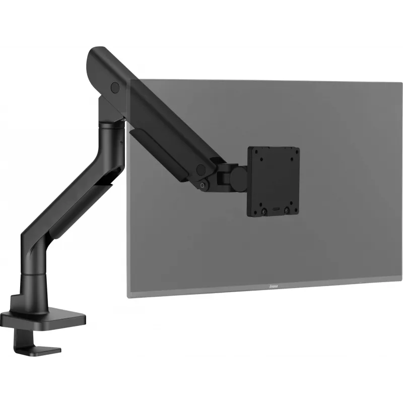 Soporte de mesa para monitor IIYAMA DS6001C-B1 para pantallas de 49 inch (124,5 cm), pinza/pasacables de mesa, VESA 75x75–100x100, regulable en altura, inclinable -60–50°, negro