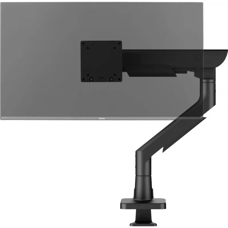 Soporte de mesa para monitor IIYAMA DS6001C-B1 para pantallas de 49 inch (124,5 cm), pinza/pasacables de mesa, VESA 75x75–100x100, regulable en altura, inclinable -60–50°, negro