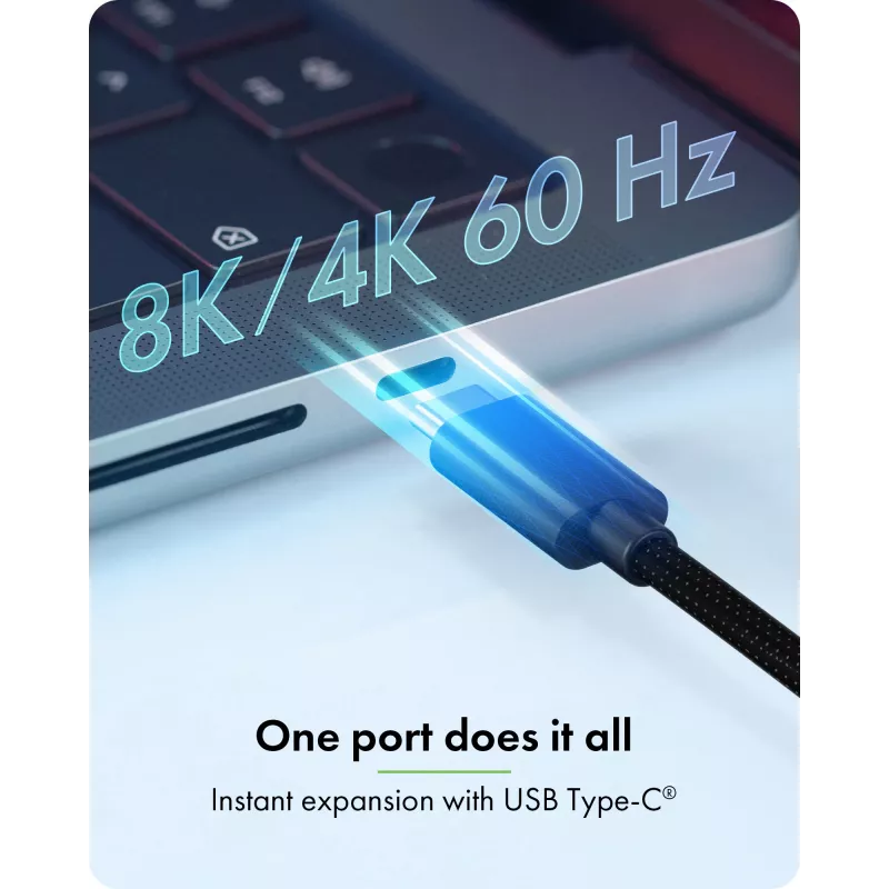 ICY BOX Adaptador USB Type-C a 3x HDMI, USB 3.2 Gen 2 (3.1 Gen 2) Type-C, HDMI, 10000 Mbit/s, 144 Hz, 3840 x 2160, 7680 x 4320, 7680 x 4320 píxeles