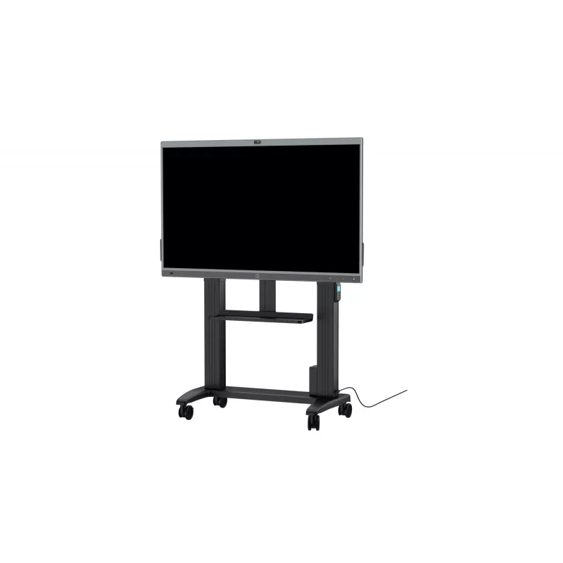 Base con ruedas Yealink MB-FS-Lift – soporte de suelo, negro, capacidad 87 kg, 600 × 1100 mm