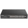 D-Link DGS-1100-18PV2 Switch de red gestionado L2 Gigabit Ethernet (10/100/1000) Power over Ethernet (PoE) 1U negro