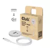 Cargador inalámbrico club 3d CAC-3026 25W Qi2 base magnética, compatible con Qi 2.2 MagSafe, cable de 1 m, blanco