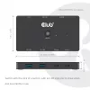 Switch KVM club 3d Dual USB-C a HDMI, 2 puertos, 4K UHD 3840x2160, consola USB-C, 65W PD, negro