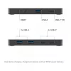 Switch KVM club 3d Dual USB-C a HDMI, 2 puertos, 4K UHD 3840x2160, consola USB-C, 65W PD, negro