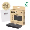 Switch KVM club 3d Dual USB-C a HDMI, 2 puertos, 4K UHD 3840x2160, consola USB-C, 65W PD, negro