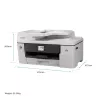 Impresora multifunción de inyección de tinta Brother MFC-J6760DW — A3, 1200 x 4800 DPI, 31 páginas/min., WLAN, Ethernet