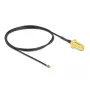 Cable coaxial DeLOCK 12660 0,5m RP-SMA MHF 4L LK negro
