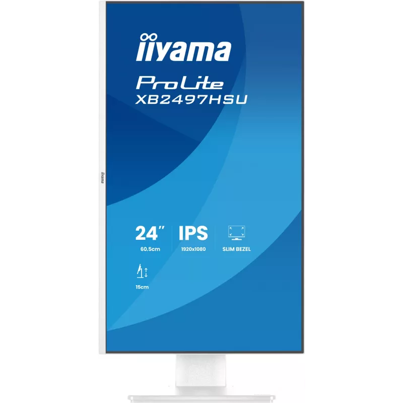 iiyama ProLite XB2497HSU-W1 monitor de ordenador 60,5 cm (23,8 inch) 1920 x 1080 píxeles Full HD LED blanco