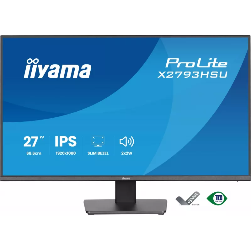iiyama ProLite X2793HSU-B1 monitor de ordenador 68,6 cm (27 inch) 1920 x 1080 píxeles Full HD LED negro