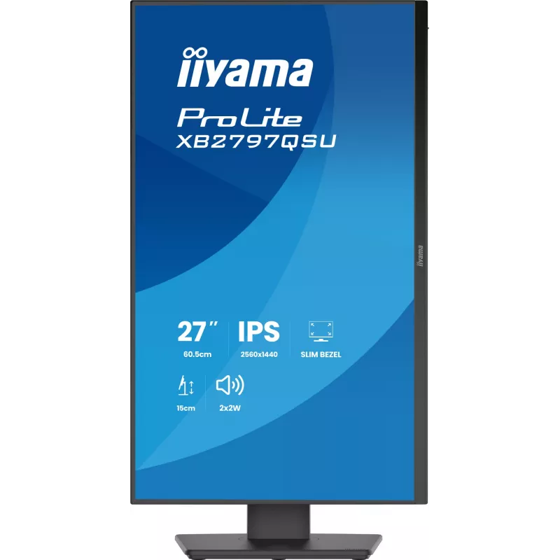 iiyama ProLite XB2797QSU-B1 monitor de ordenador 68,6 cm (27 inch) 2560 x 1440 píxeles Quad HD LED negro