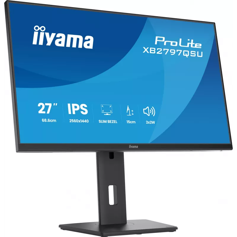 iiyama ProLite XB2797QSU-B1 monitor de ordenador 68,6 cm (27 inch) 2560 x 1440 píxeles Quad HD LED negro