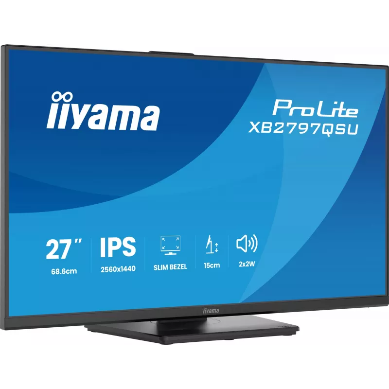 iiyama ProLite XB2797QSU-B1 monitor de ordenador 68,6 cm (27 inch) 2560 x 1440 píxeles Quad HD LED negro