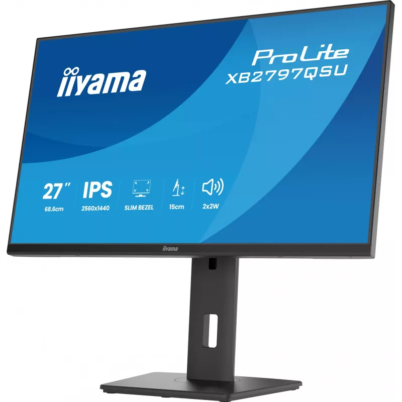 iiyama ProLite XB2797QSU-B1 monitor de ordenador 68,6 cm (27 inch) 2560 x 1440 píxeles Quad HD LED negro