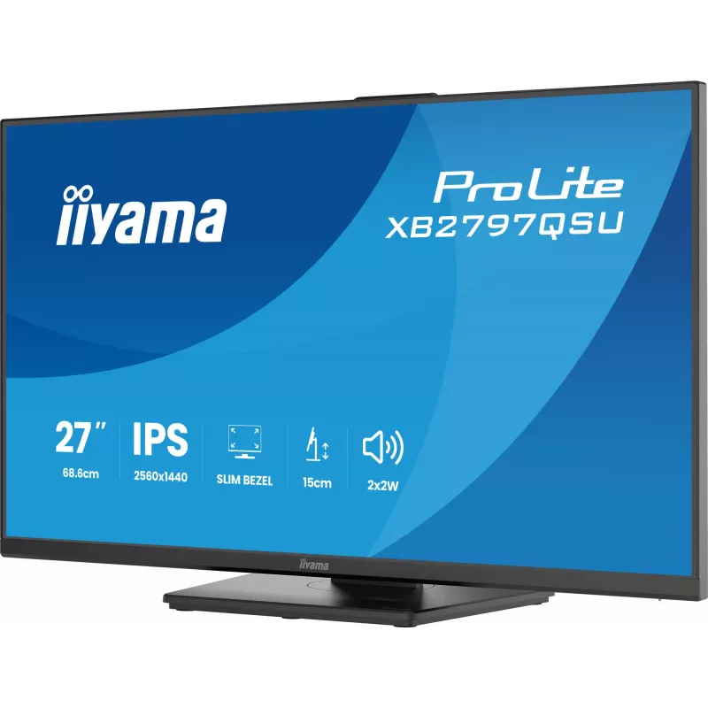 iiyama ProLite XB2797QSU-B1 monitor de ordenador 68,6 cm (27 inch) 2560 x 1440 píxeles Quad HD LED negro