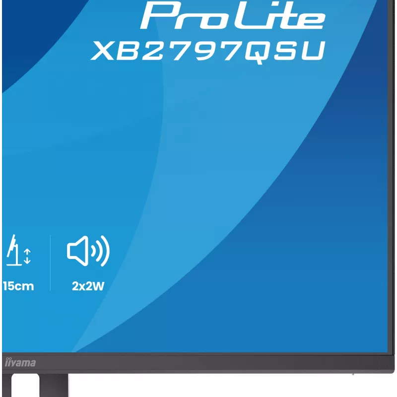 iiyama ProLite XB2797QSU-B1 monitor de ordenador 68,6 cm (27 inch) 2560 x 1440 píxeles Quad HD LED negro