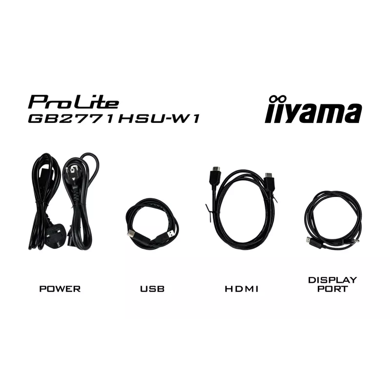 Monitor gaming IIYAMA GB2771HSU-W1 27 inch (68,6 cm) Full HD – HDMI, DisplayPort, USB – blanco