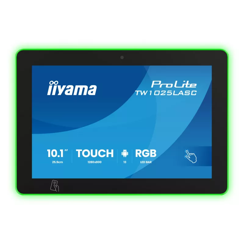Monitor iiyama ProLite TW1025LASC-B3PNR 10,1 inch (25,6 cm) WXGA IPS LED táctil, 1280x800, 16:10, concentrador USB, altavoz, VESA, negro