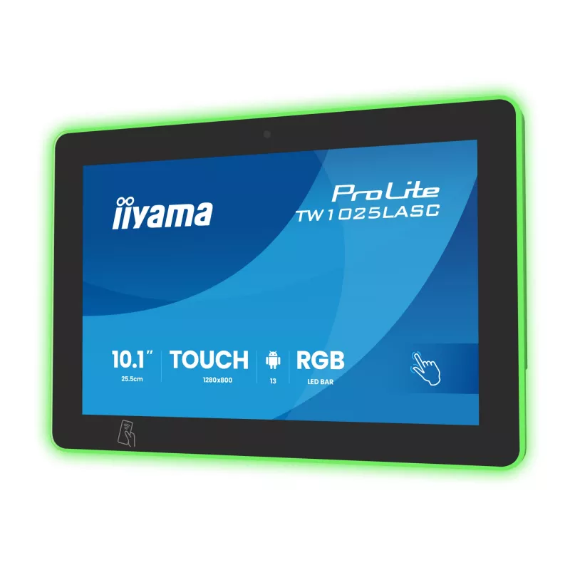 Monitor iiyama ProLite TW1025LASC-B3PNR 10,1 inch (25,6 cm) WXGA IPS LED táctil, 1280x800, 16:10, concentrador USB, altavoz, VESA, negro