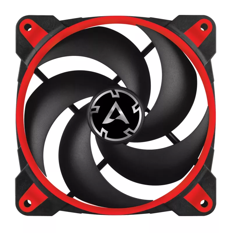 ARCTIC BioniX P120 (rojo) – ventilador gaming de 120 mm optimizado para presión con PWM PST