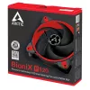 ARCTIC BioniX P120 (rojo) – ventilador gaming de 120 mm optimizado para presión con PWM PST