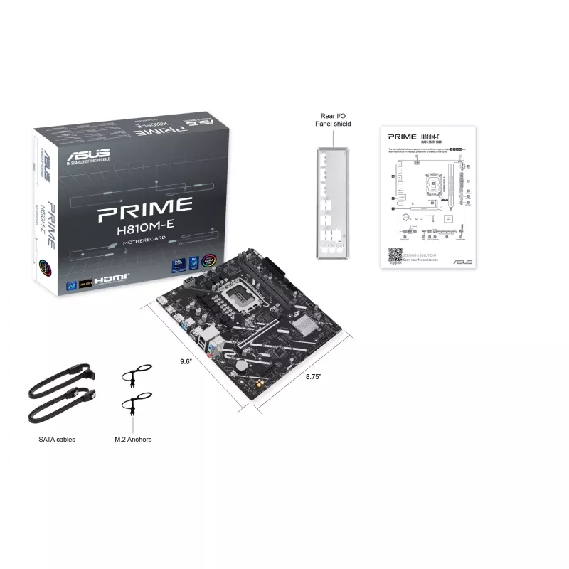 ASUS PRIME H810M-E-CSM placa base LGA1851 Intel H810 mATX, 2×DDR5, 2×DisplayPort, 1×HDMI