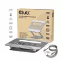 CLUB3D soporte ajustable de aluminio para portátil con concentrador USB-C®, gris, 260 mm, 224 mm, 56 mm, 1,76 kg, 315 mm