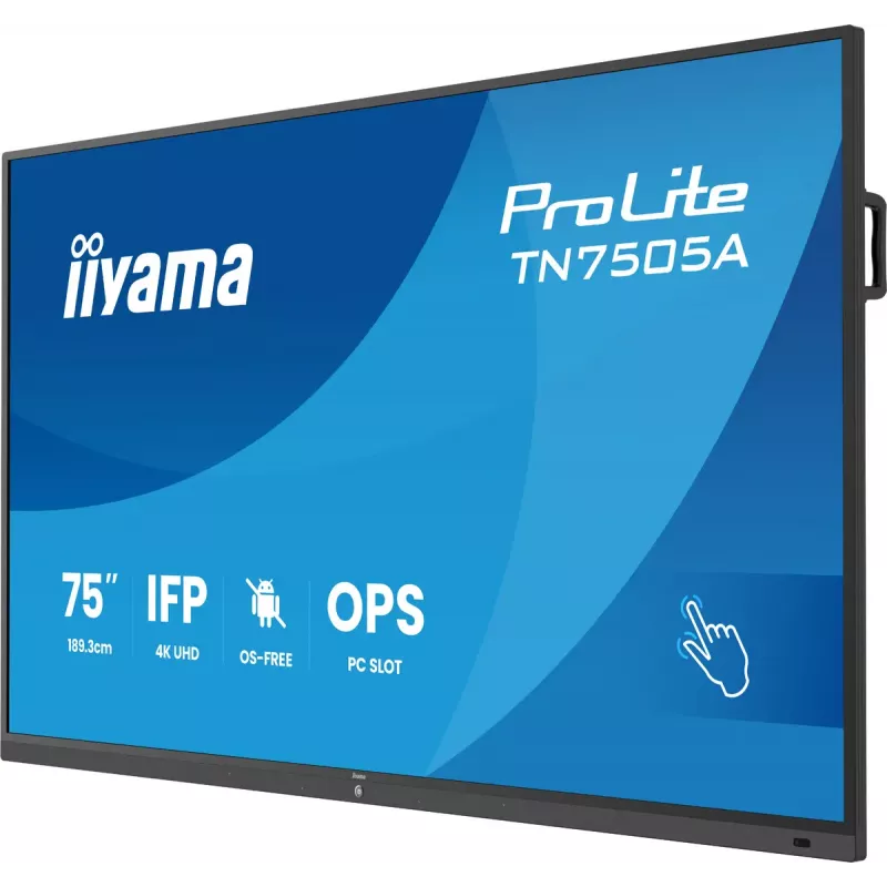 iiyama TN7505A-B1AG pantalla de señalización pantalla plana interactiva 189,3 cm (74,5