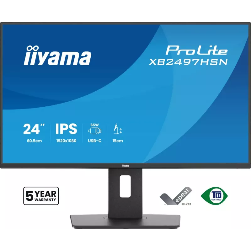 iiyama ProLite XB2497HSN-B1 monitor de ordenador 60,5 cm (23,8 inch) 1920 x 1080 píxeles Full HD LED negro