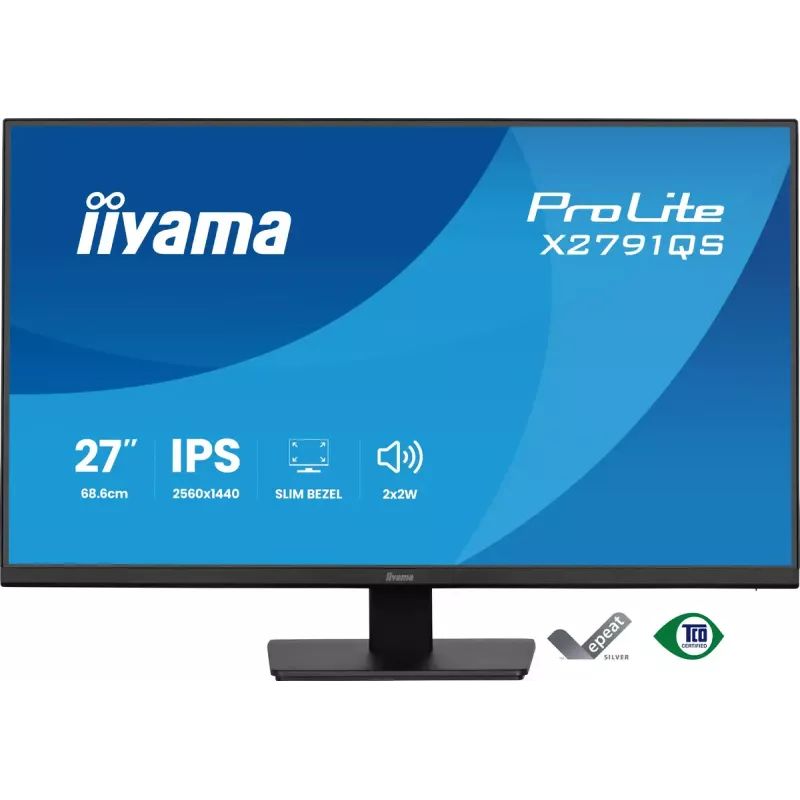 iiyama ProLite X2791QS-B1 monitor de ordenador 68,6 cm (27 inch) 2560 x 1440 píxeles Quad HD LED negro