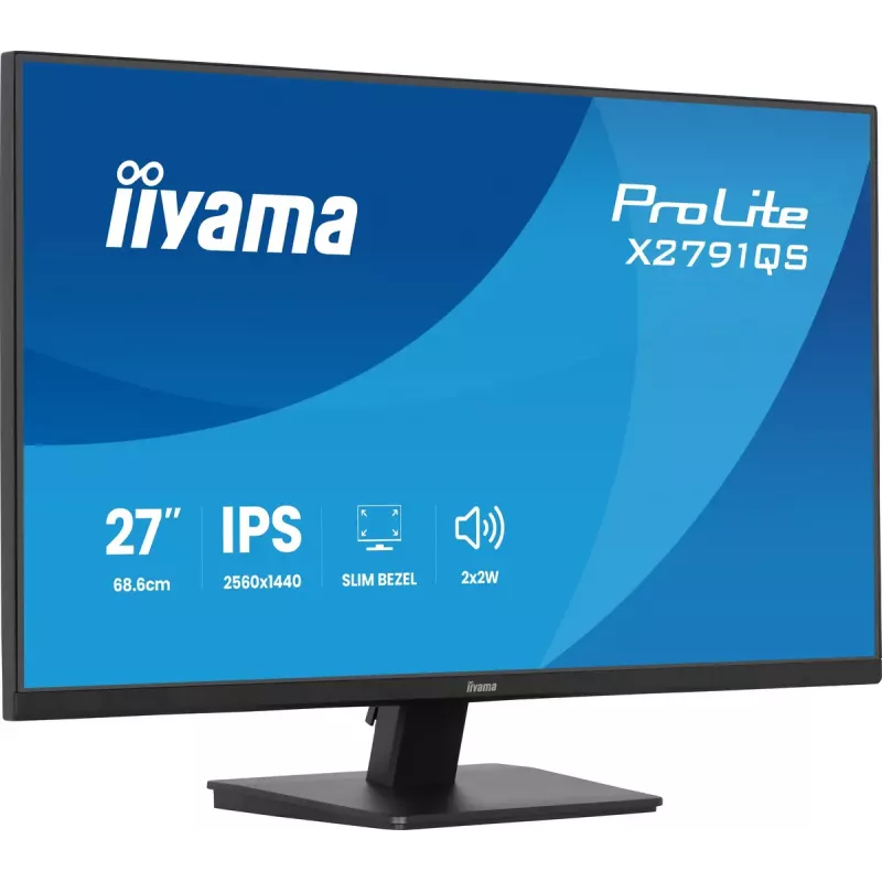 iiyama ProLite X2791QS-B1 monitor de ordenador 68,6 cm (27 inch) 2560 x 1440 píxeles Quad HD LED negro