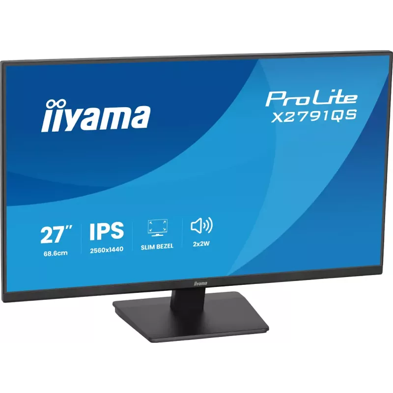 iiyama ProLite X2791QS-B1 monitor de ordenador 68,6 cm (27 inch) 2560 x 1440 píxeles Quad HD LED negro