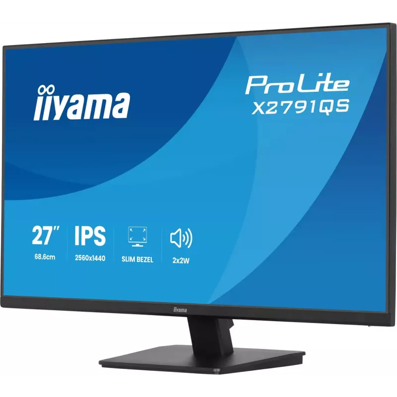 iiyama ProLite X2791QS-B1 monitor de ordenador 68,6 cm (27 inch) 2560 x 1440 píxeles Quad HD LED negro